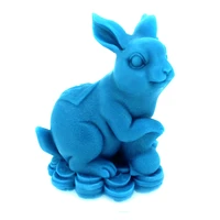 rabbit silicone soap mold diy 3d resin salt carving mould