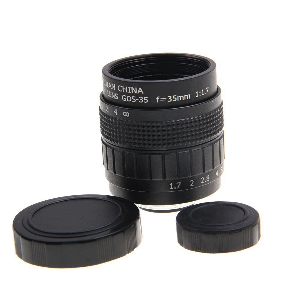 35 мм F/1 7 объектив с креплением на переходным кольцом для Canon EOSM / M2 M3|Объективы