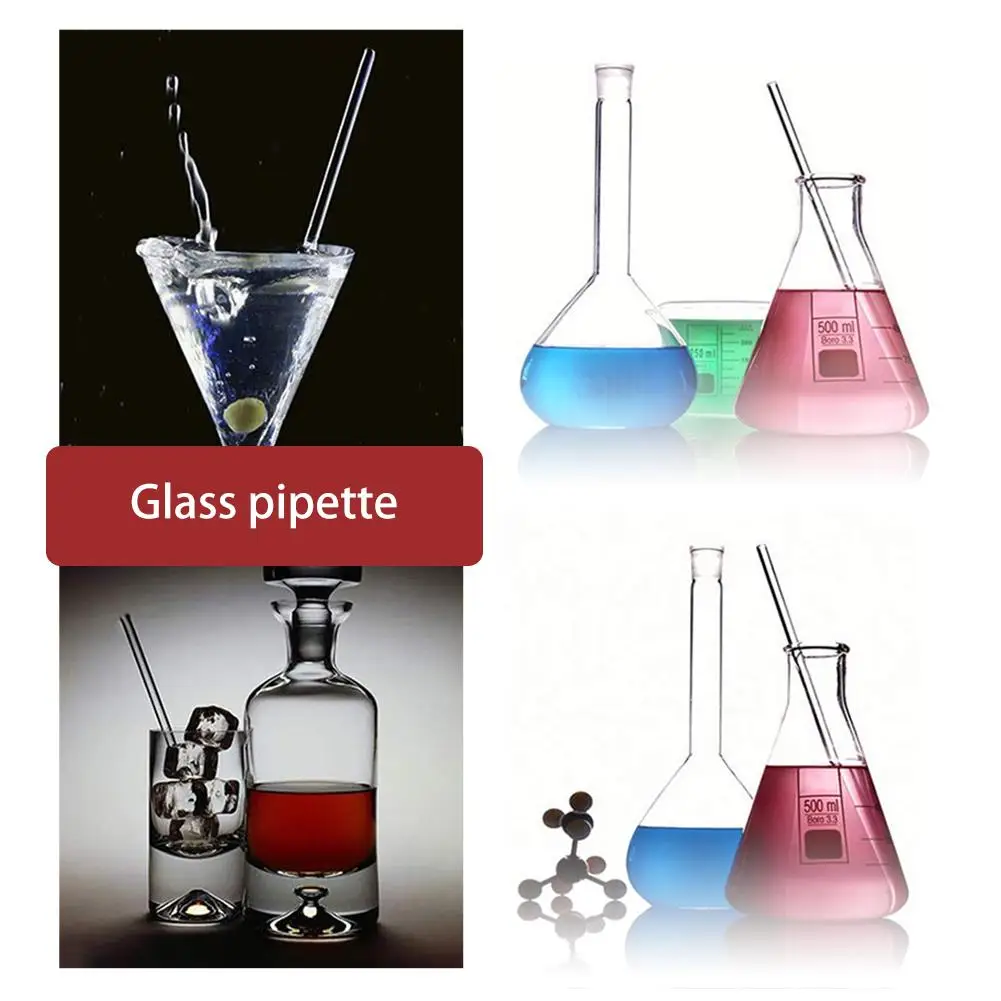 Пипетка стеклянная с резиновой головкой 10 шт. | Инструменты