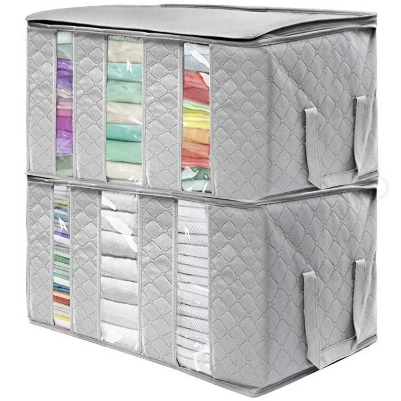 

Foldable Non-Woven Clothes Storage Bag Organizer Quilt Blanket Storage Box Dust-Proof Clothing Bag Home Space Saving Container