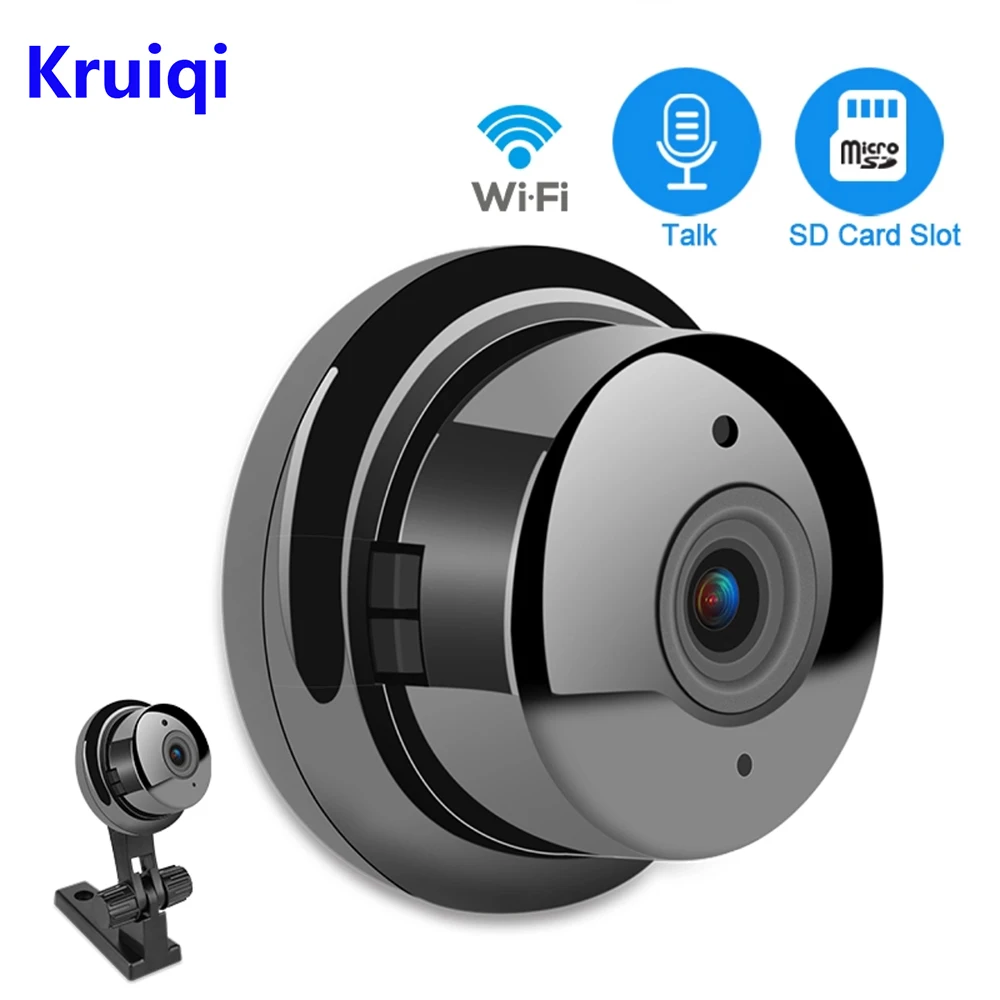 Kruiqi панорамная Wifi IP камера 960P супер широкоугольная беспроводная наблюдения с ИК