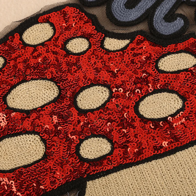 Наклейки с вышивкой в виде клубники и вишни |