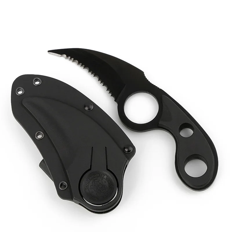 Уличный нож для защиты коготь цельный зуб лезвие резки пилочка спасательный