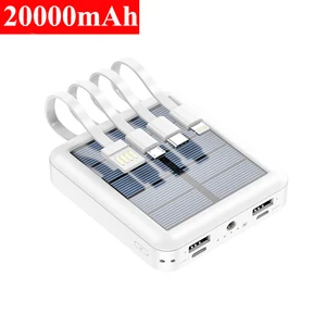20000mah mini solar power bank portable external battery charger powerbank for iphone 12pro huawei samsung xiaomi mini poverbank
