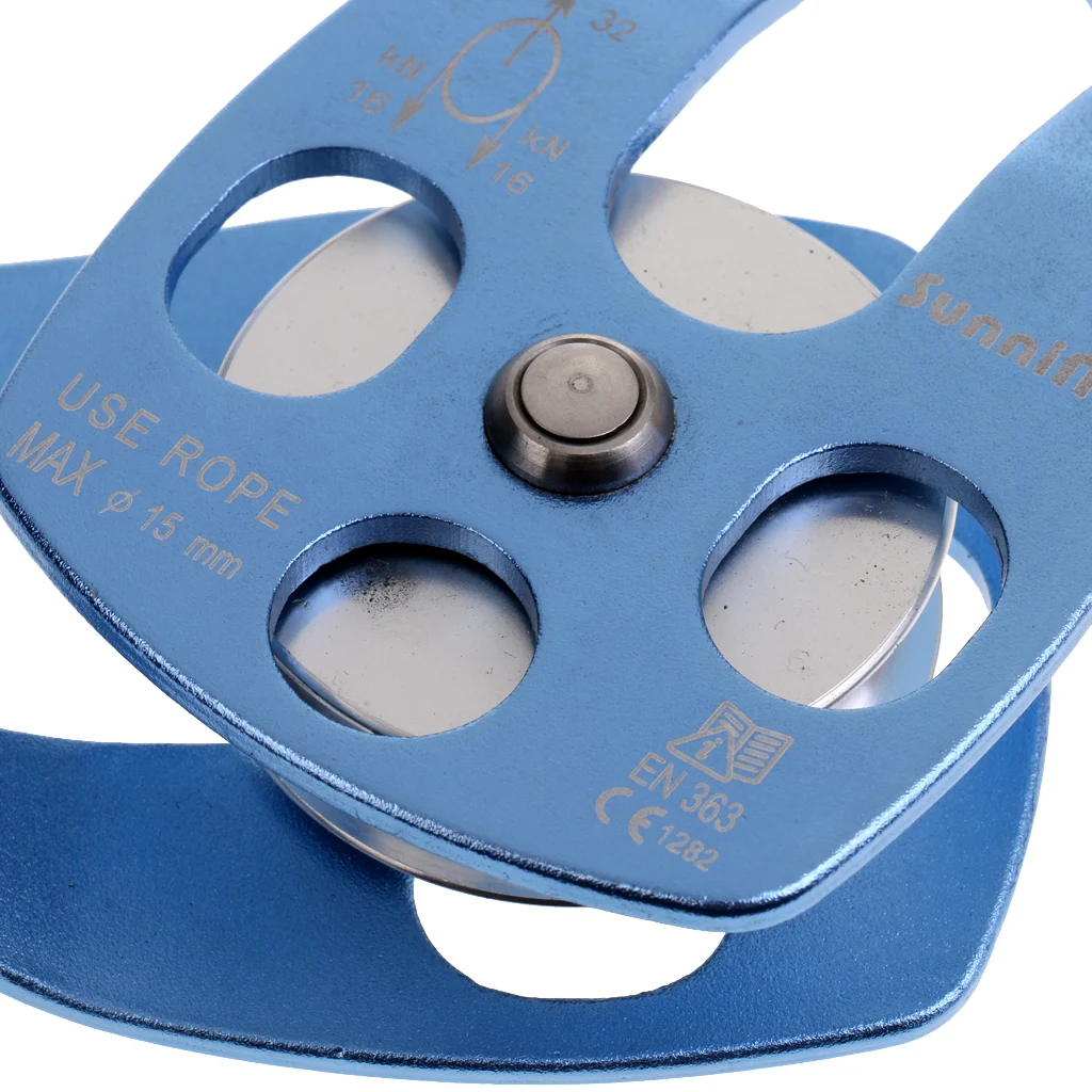 Высококачественный Легкий шкив для скалолазания 32 кН одинарный веревки 15 мм