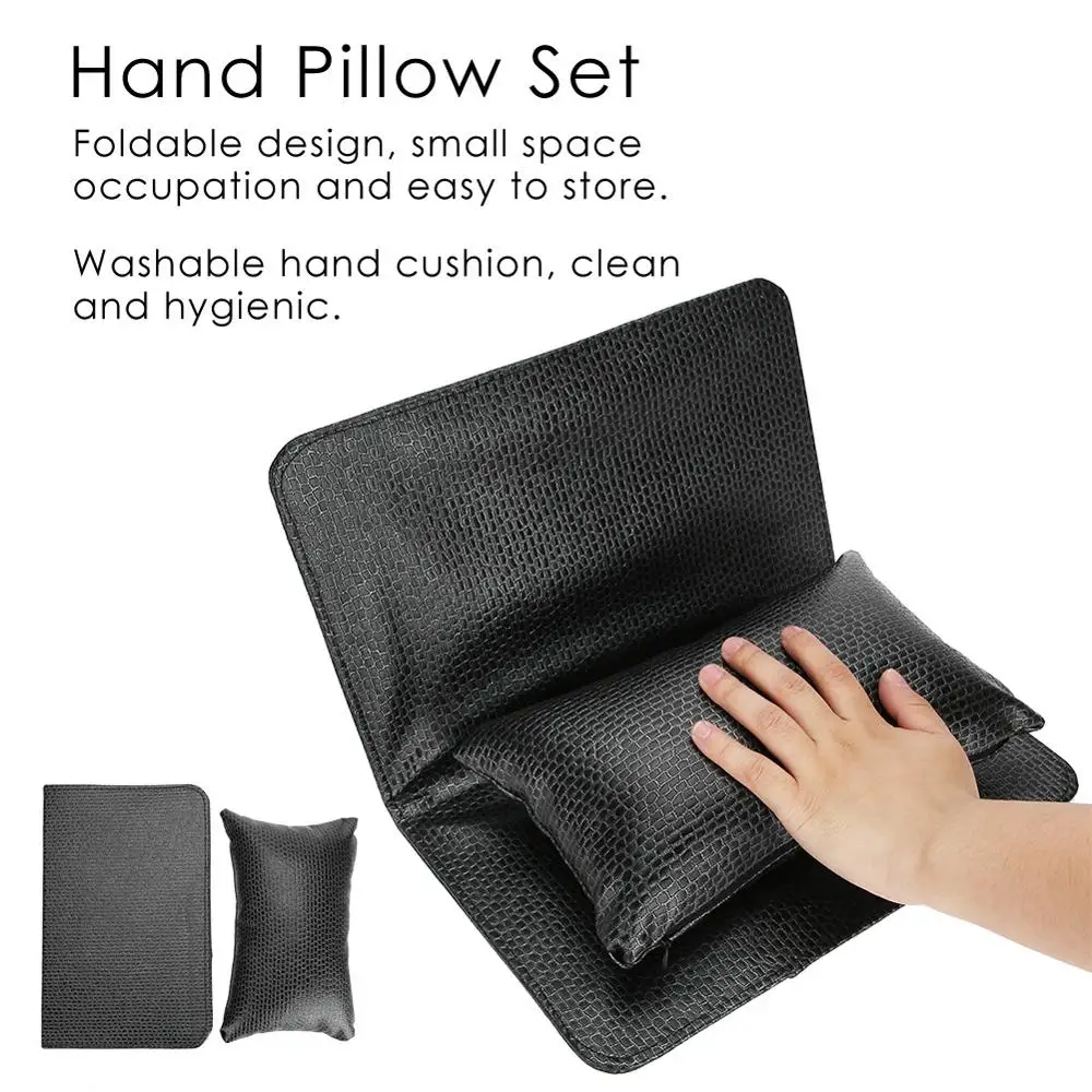 Дизайн ногтей рук подушки из искусственной кожи мягкая подушка складной