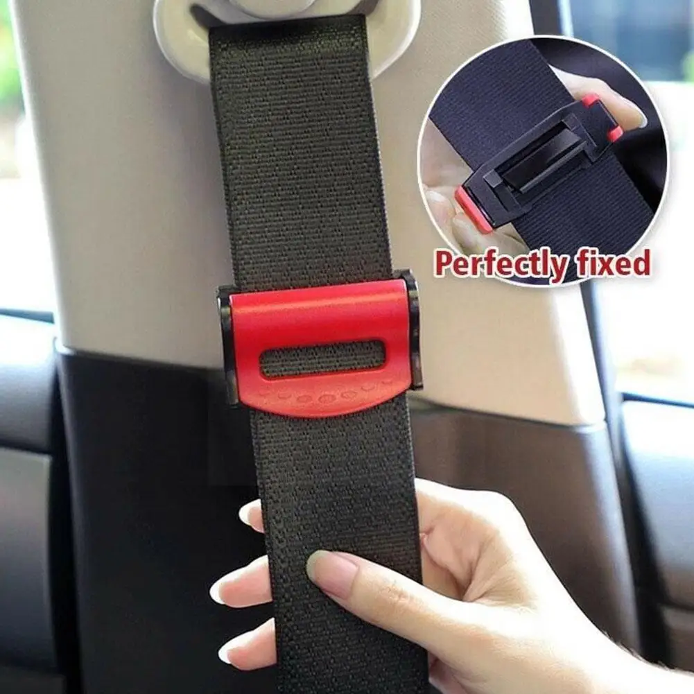 

1pc Car Adjustable Belt Clip Universal Fitted Clip Plastic Stopper Buckle Interior Safety Adjustable Y3x6