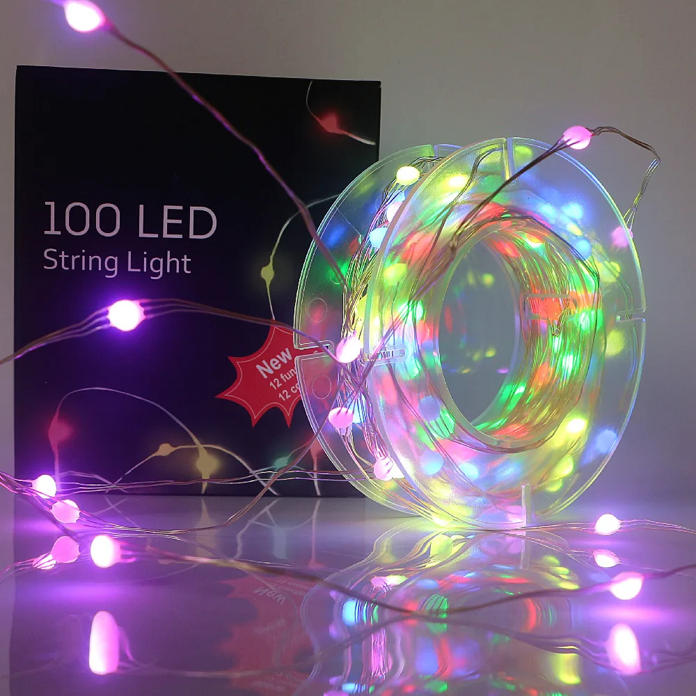 

10M 100leds 5V USB SK6812 LED String Christmas Lights For Bedroom WS2812B RGB Led Pixel Light Full Color Addressable Individual
