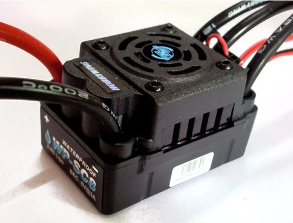 Контроллер скорости Hobbywing EZRUN WP SC8 120A RTR водонепроницаемый бесщеточный ESC 2 4S Lipo