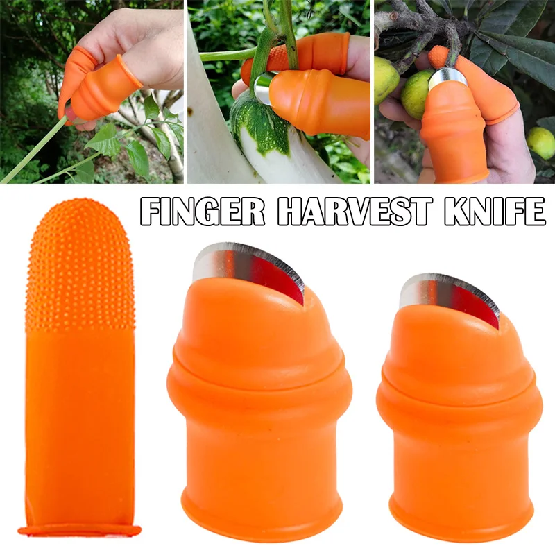 

Garden Silicone Thumb Knives Separator Finger Knives Harvesting Plant Garden Gardening Tools @M23