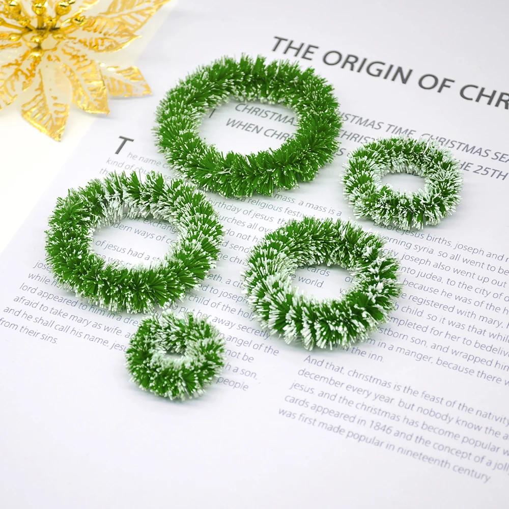 Красивый мини Рождественский венок DIY рождественские украшения с шариками Санты