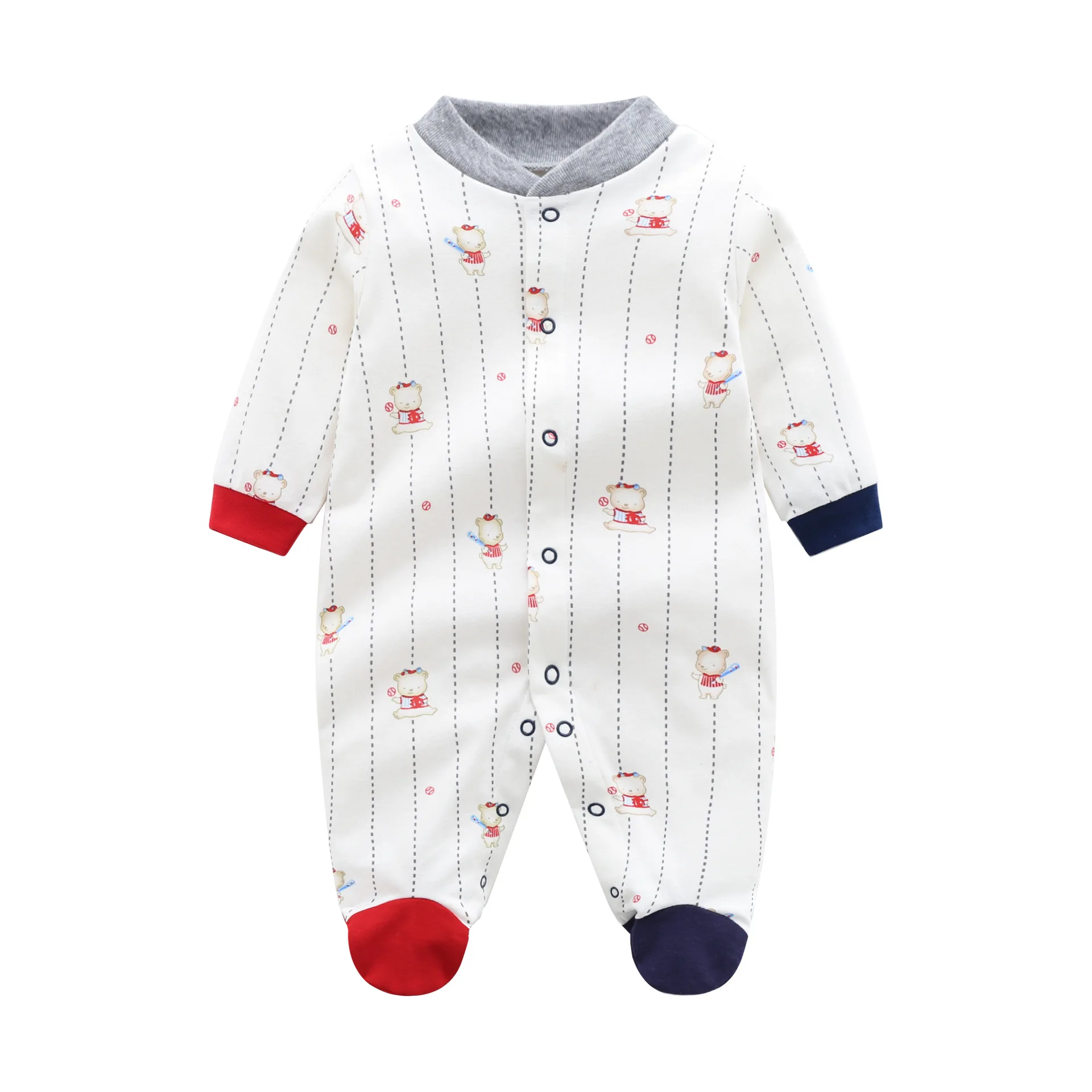 

Baby Rompers Cute White Onesie For 0-18M Babies Long Sleeve Spring/Fall Clothes Newborn Outfits Infant Boy/Girl Jumpsuits