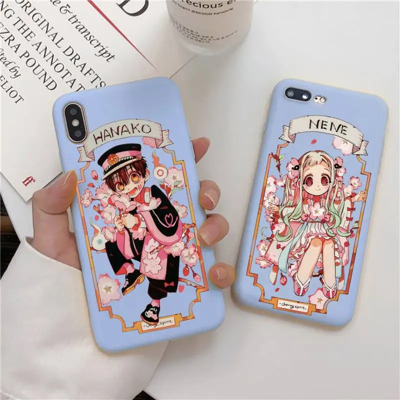 

Toilet Bound Hanako Kun Liquid Silicone Phone Case for iPhone 11 Pro Max XR XS X Soft Candy Cover for iPhone 6 6S 7 8 Plus Cases