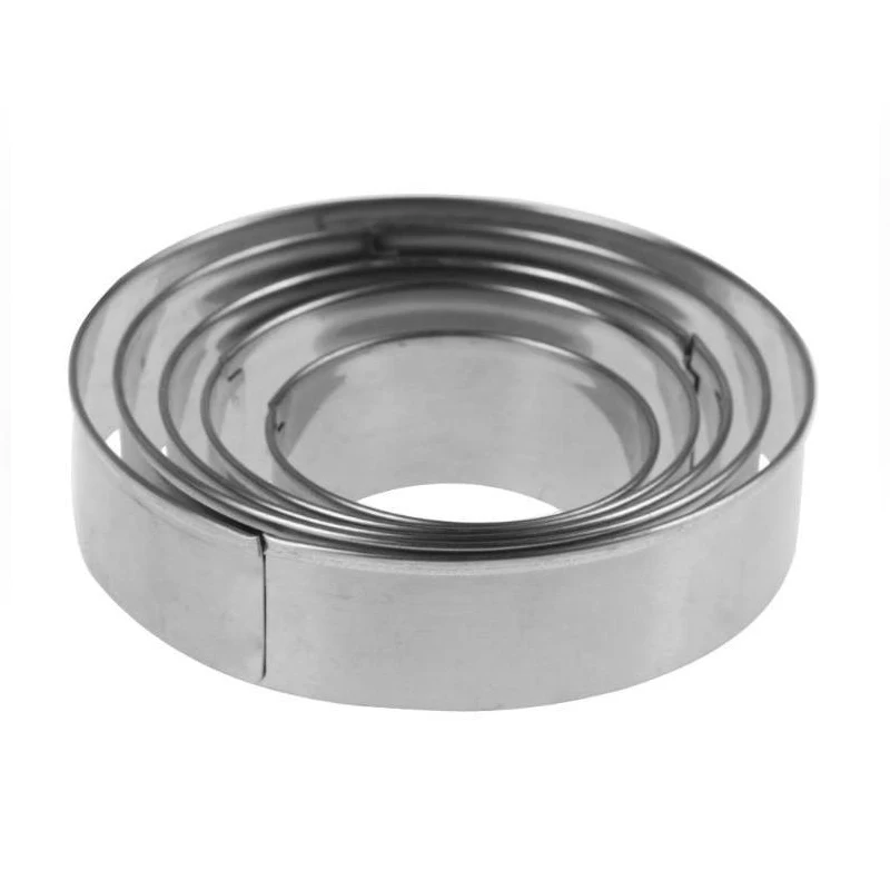 5 шт./компл. круглое печенье резак из нержавеющей стали Форма для торта Звезда