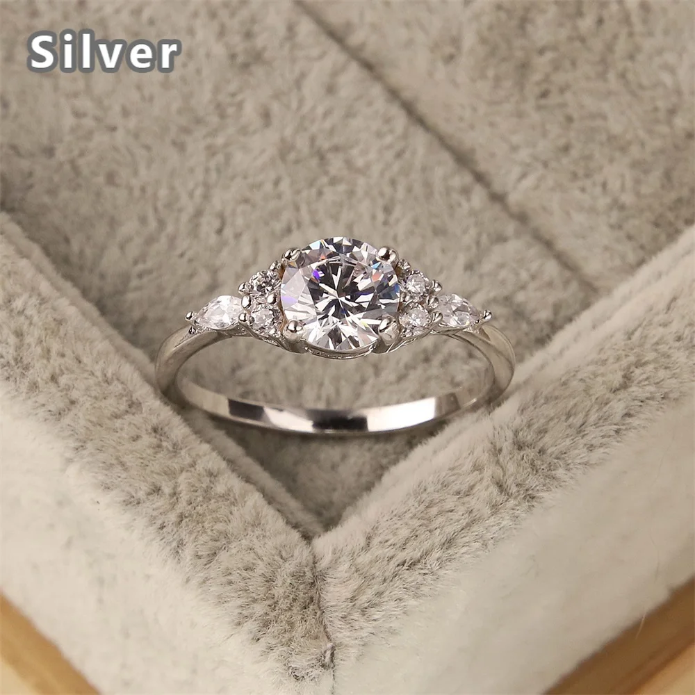 

Лидер продаж, свадебное кольцо из серебра в европейском и американском стиле с кристаллами из циркония, ювелирные изделия из чистой платины...