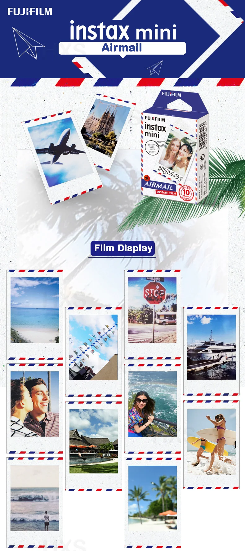 Подлинная Fujifilm Instax Mini 8 9 цветная фотобумага 10 шт. для Fuji 9 8 7s 50 90 25 70 Share SP-2 SP-1 Liplay мгновенная камера