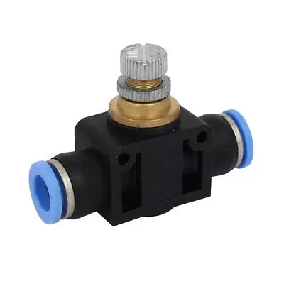 

Pneumatic Speed Controller Push In Fitting Throttle Valve for 10mm Dia Pipe