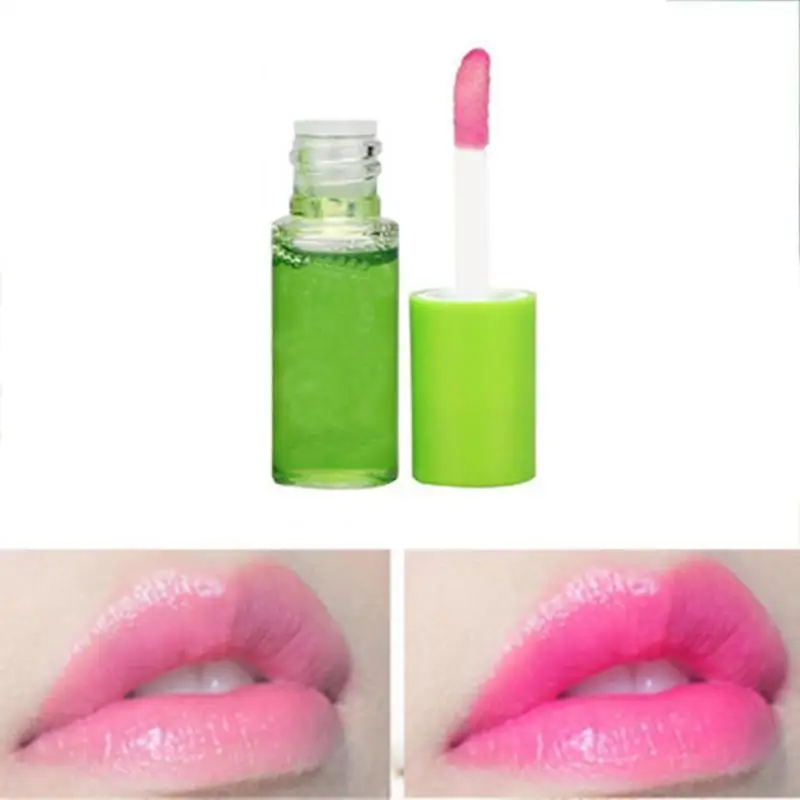 

Aloe Lip gloss Lips Makeup Moisturizer Nutritious Liquid Lipstick Aloe Vera Plant Transparent Color Changing Lip Tint TSLM2