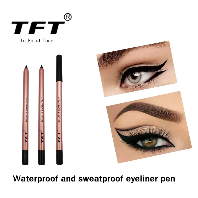 

Waterproof Sweat Proof Long Lasting Eyeliner No Easy Staining Eye Liner Black Makeup Eyebrow Pencil Eye Makeup Tools