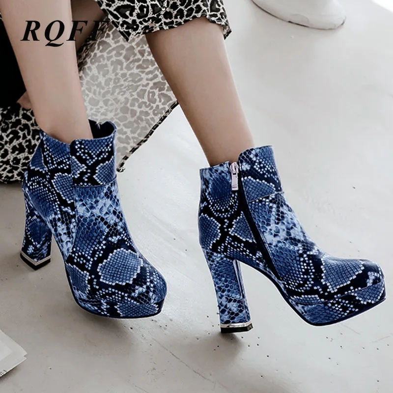 Женские ботильоны на платформе ботинки из искусственной кожи очень высоком