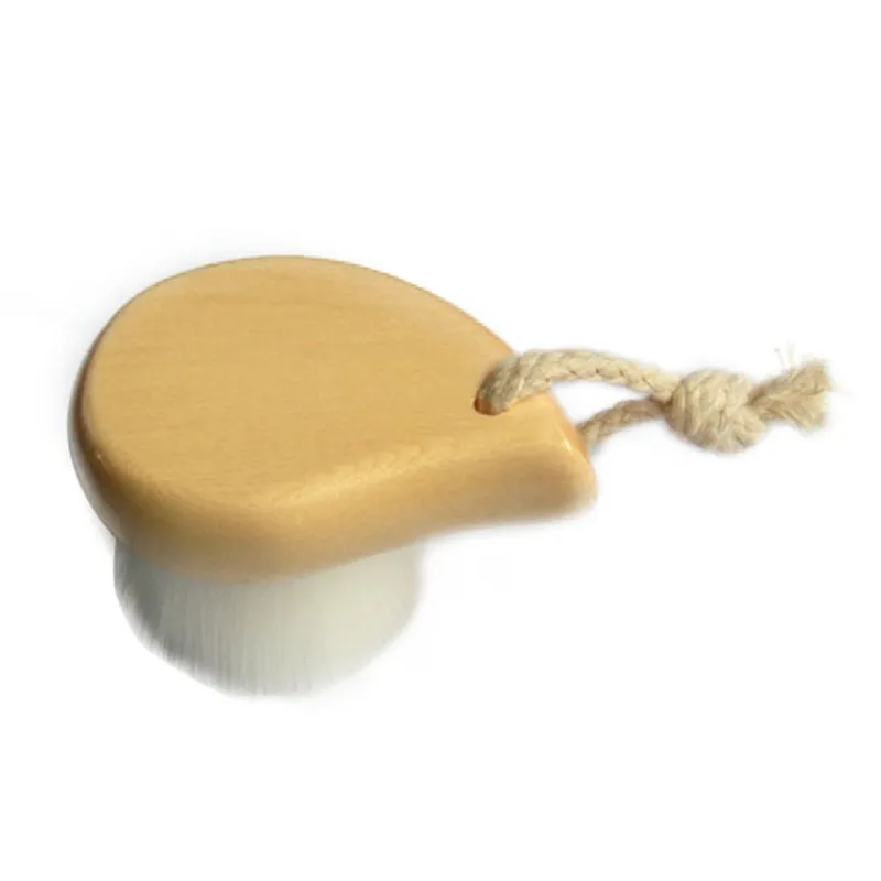 1Pc Deep Cleansing Face Clean Soft Milder Fiber Wash Pore Facial Care Brush Wood TM