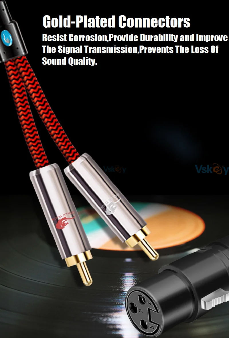 3Pin XLR мама двойной 2 RCA штекер аудио кабель микшер консоль усилитель микрофон домашний кинотеатр