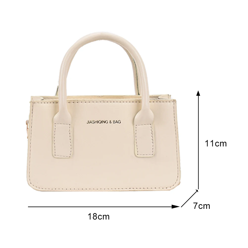 

Fashion Women PU Leather Pure Color Shoulder Crossbody Messenger Bag Casual Ladies Chain Top-handle Small Handbags Purse