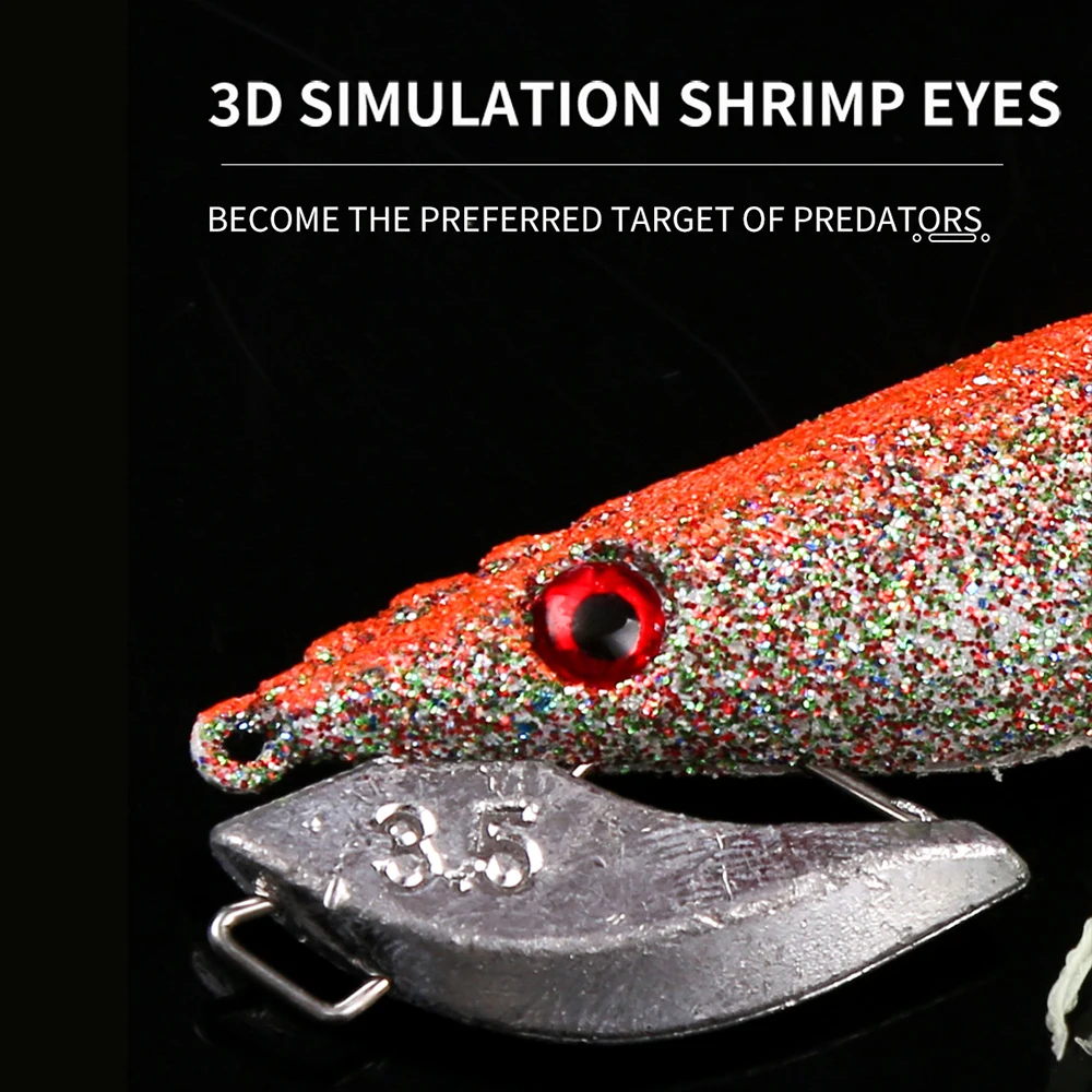 Кальмары крюк деревянная креветка приманки светящееся ваша кожа ног станет