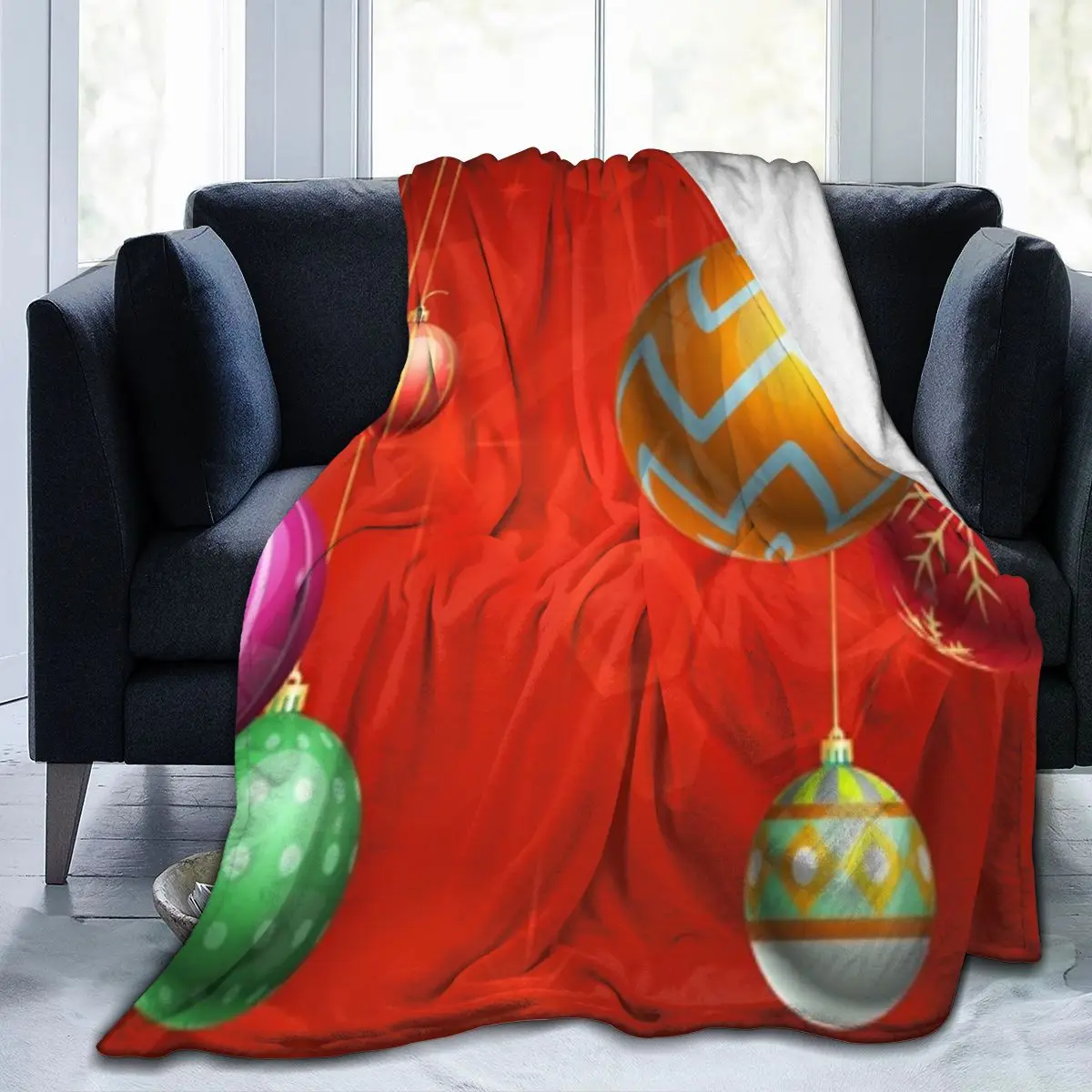 

Merry Christmas Pinetree Santa Claus Warm Cozy Fleece Blanket For Kid Adult Bed Xmas Dropship Wholesale Winter Flannel Throws