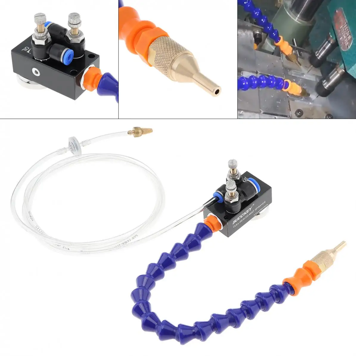 

30cm Mist Coolant Lubrication Spray System with 0.6mm Inner Diameter Micro Nozzle for Metal Cutting Engraving Cooling Machine