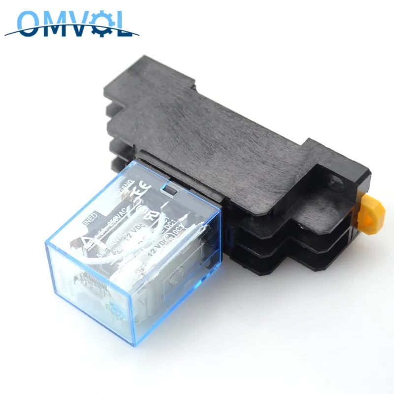 Реле MY2NJ + гнездо DPDT 8 контактов светодиодный индикатор реле переключатель |