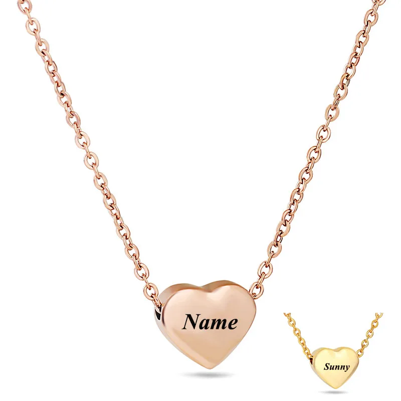 Заказное Ожерелье Подвеска из нержавеющей стали именное ожерелье