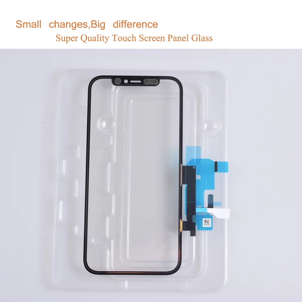 Panel digitalizador de pantalla t&aacute;ctil para Iphone 12 Pro, cristal LCD con pegamento hueco, OCA, 10 unids/lote-2