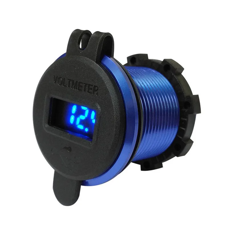 

QC 3.0 Dual USB Charger Socket Car Power Outlet Marine Cigarette Lighter Adapter LED Voltmeter For 12V/24V Boat Motocycle