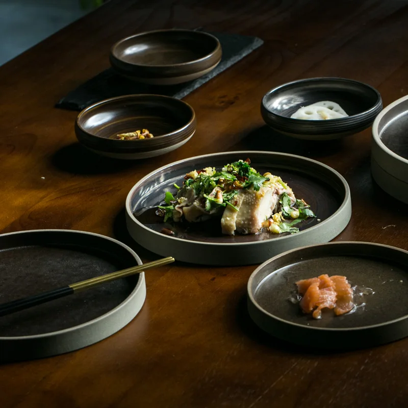 4 модели керамическая чаша с кончиком маленькая миска для риса блюдо стейка