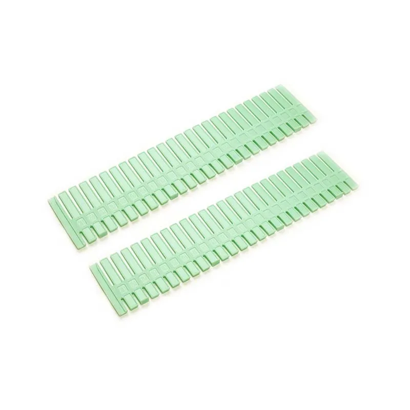Green-2pcs 2 шт. пластиковая доска DIY ящик для интерьера Регулируемый для хранения мелочей перегородка нижнее белье Галстуки Носки сетка разделитель Органайзер - Цвет: Green-2pcs