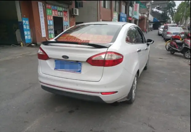Спойлер для Fiesta 2006 2013 Ford sedan WDK спойлер из АБС пластика заднее крыло автомобиля