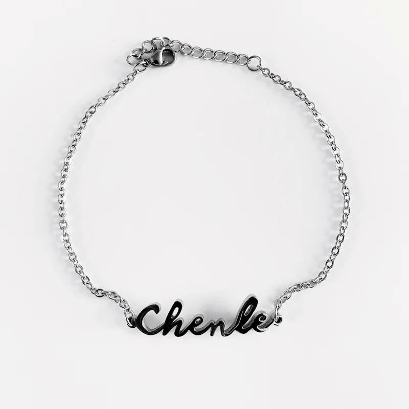 Браслет-цепочка женский из нержавеющей стали серебристый | Украшения и