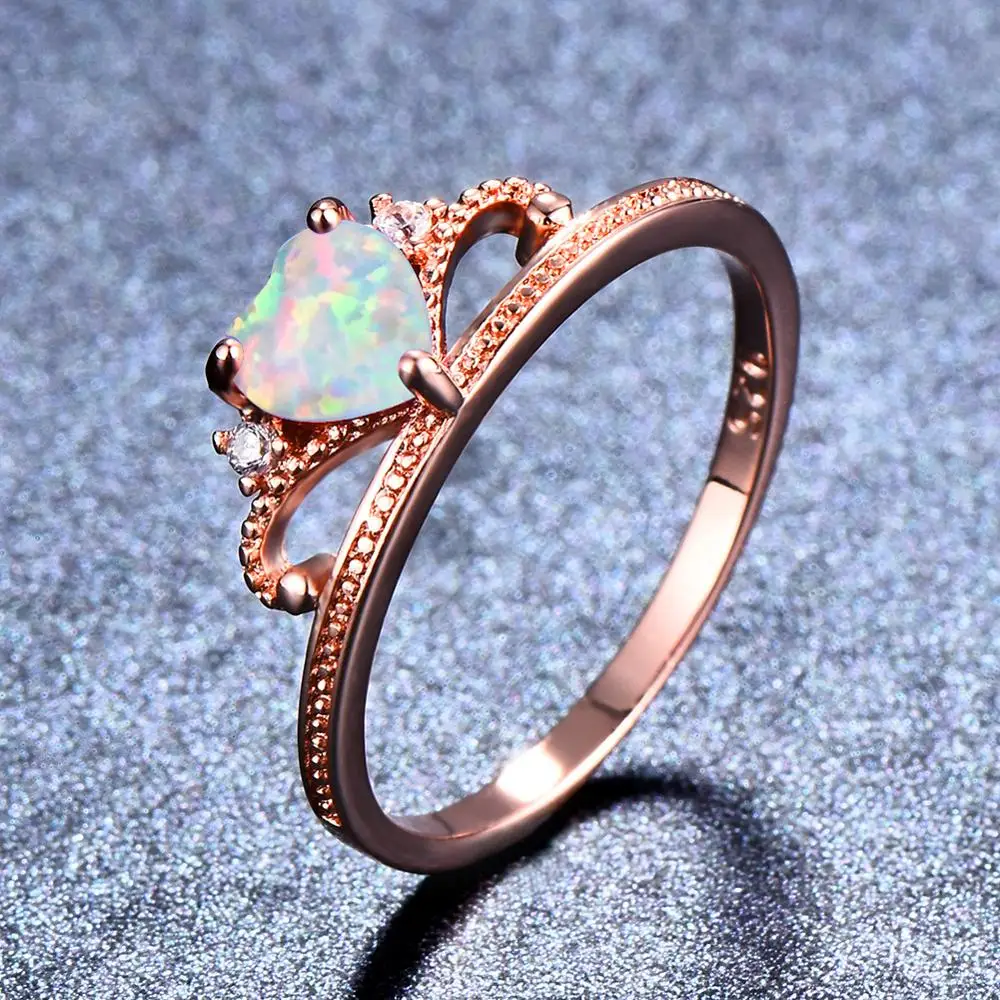 Модное женское кольцо с опалом винтажное изысканное на безделушке|Кольца| |