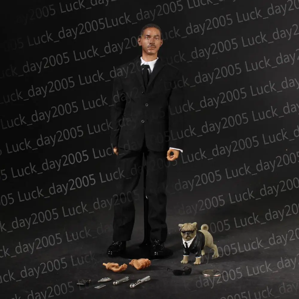 Дракон MIB3 мужчины в черном 3 агент J Will Smith w/Frank Dog 1/6 Фигурка (без коробки)| |
