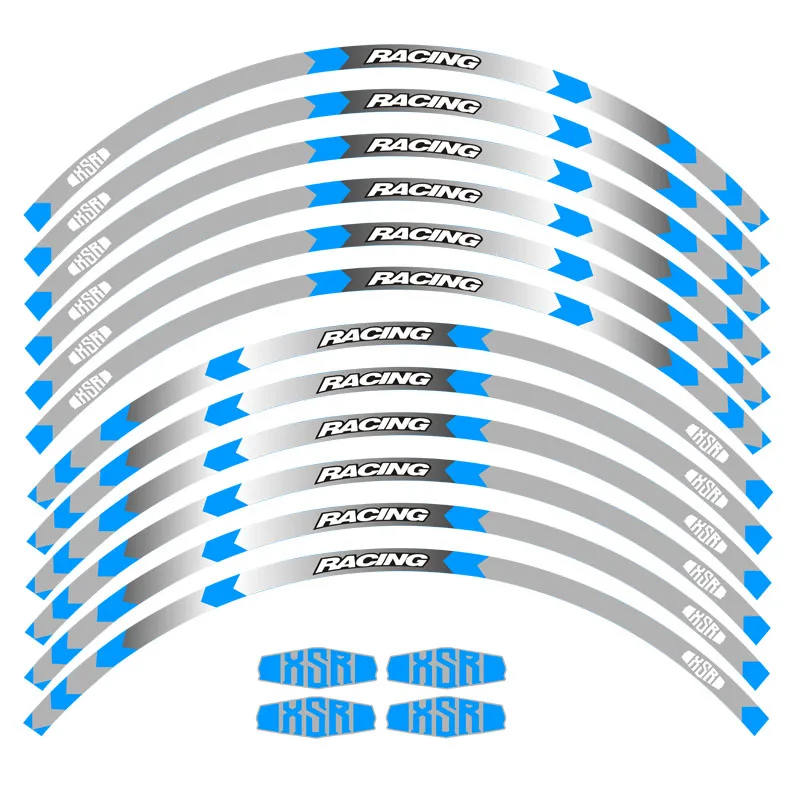 Высокое качество мотоцикла обод колеса наклейка аксессуар светоотражающая