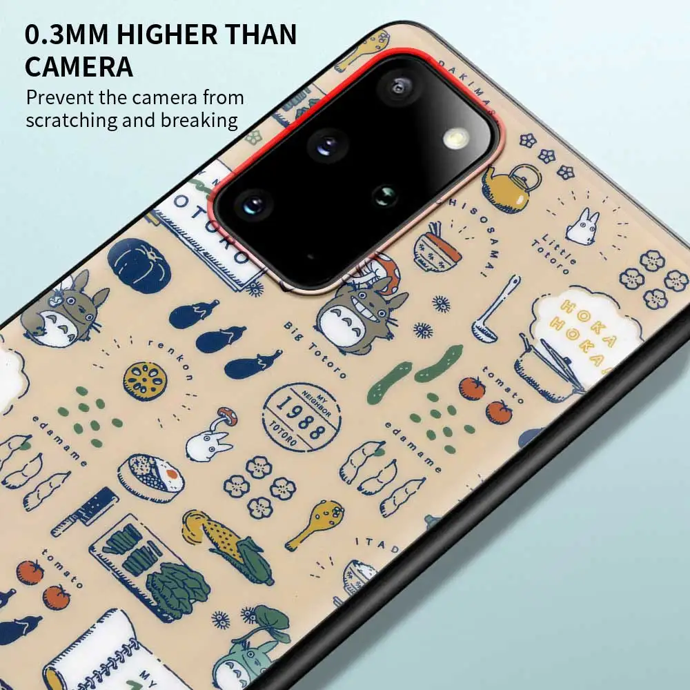 Милый мультяшный чехол для смартфона с японским Аниме Тоторо Samsung Galaxy S20 S21 FE Ultra S10