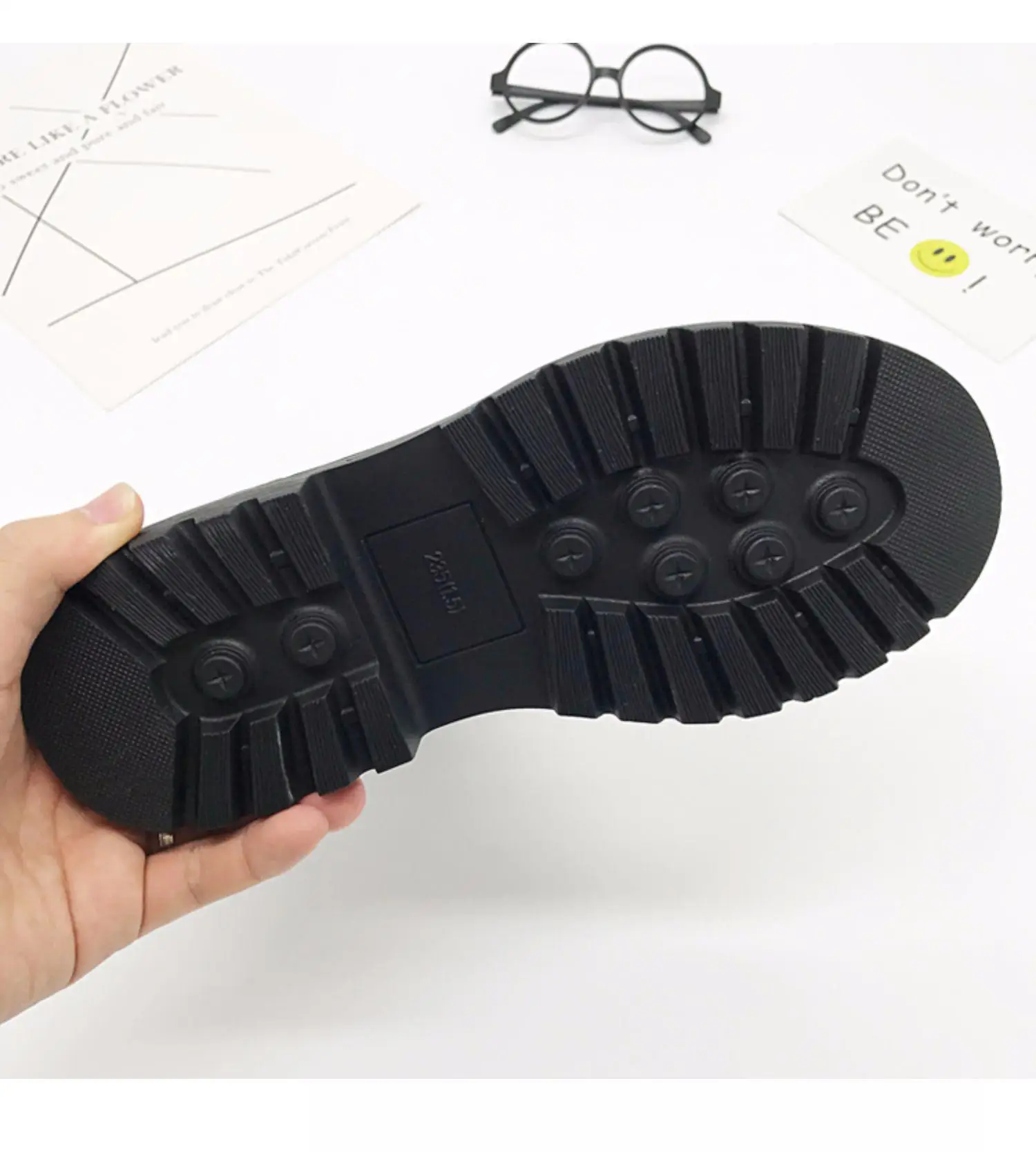 

Boot Women Low Heel Socks Boots British Style Breathable Lace Up Ankle Boots For Women