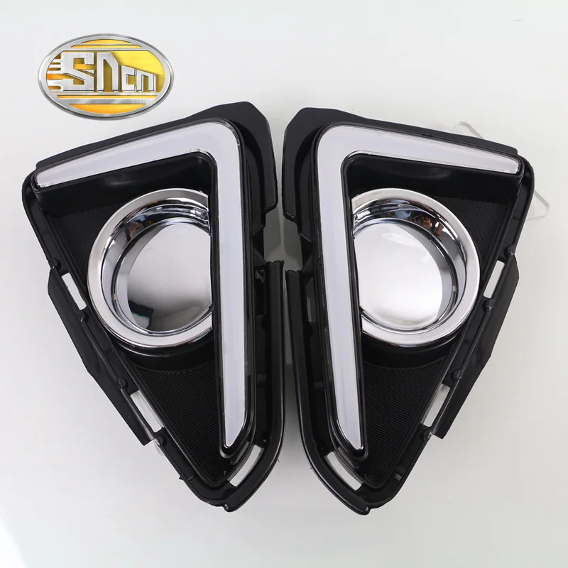 Для Toyota RAV4 2016 2017 Желтый поворотный сигнал Водонепроницаемый ABS 12V автомобильный DRL