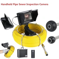 20m 4 3 inch 17mm handheld industrial pipe sewer inspection video camera ip68 waterproof drain pipe sewer inspection camera