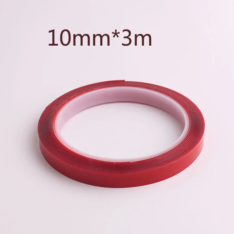 Nail Art fixed Manicure Tools stickers red Acrylic Transparent 3/10 Meter Double Sided Tape Waterproof Tips Display Stand Chart