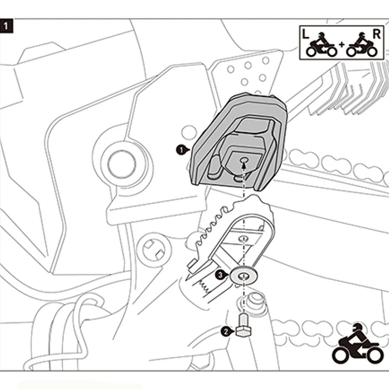 

Motorcycle Billet Mx Wide Foot Pegs Pedals Rest Footpegs For Honda Crf1000L Africa Twin Adventure Sports 2014-2017
