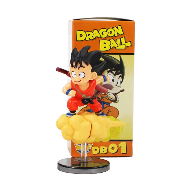 Фигурка героя аниме Dragon Ball Z 9 см летающий Сон Гоку на пасмурных облаках модель