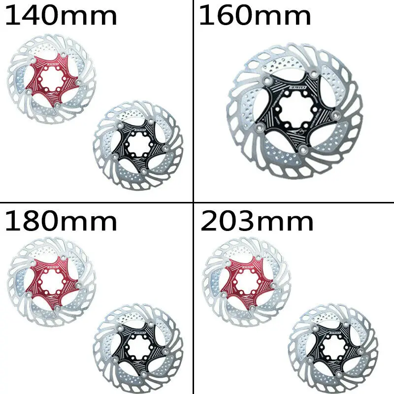 KRSEC 140/160/180/203 мм плавающий дисковый тормозной ротор m5x10 титановый Сверхлегкий