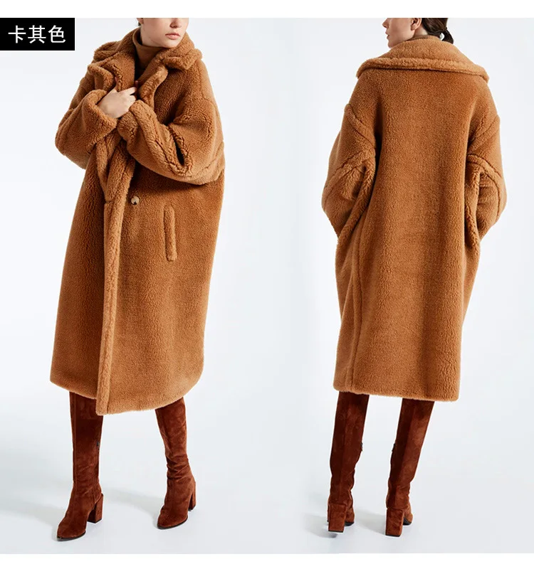 2019 Winter Thick Warm Faux Fur Coats Women Oversized 10 Colors Teddy And Jackets Ladies cwf0182-5 | Женская одежда